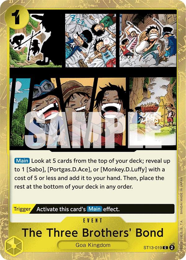 The Three Brothers' Bond (Common) - One Piece TCG