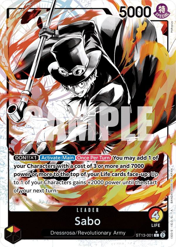 Sabo (001) (Parallel) (Leader) - One Piece TCG