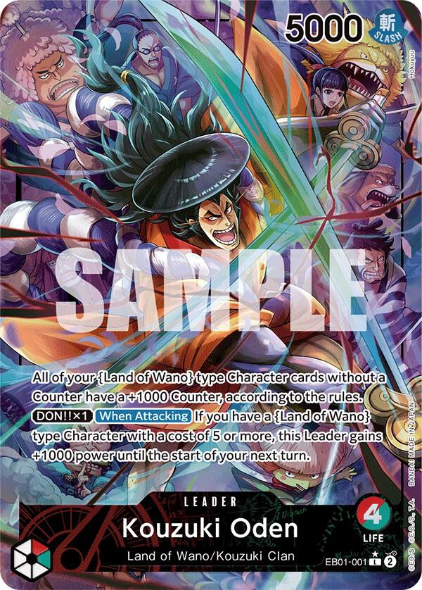 Kouzuki Oden (Alternate Art) - Leader - One Piece Card Game