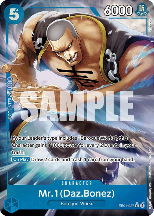 Mr. 1 (Daz.Bonez) (Alternate Art) - Rare - One Piece Card Game