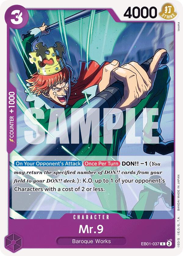 Mr. 9 - Common - One Piece Card Game