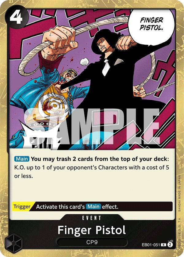 Finger Pistol - Rare - One Piece Card Game