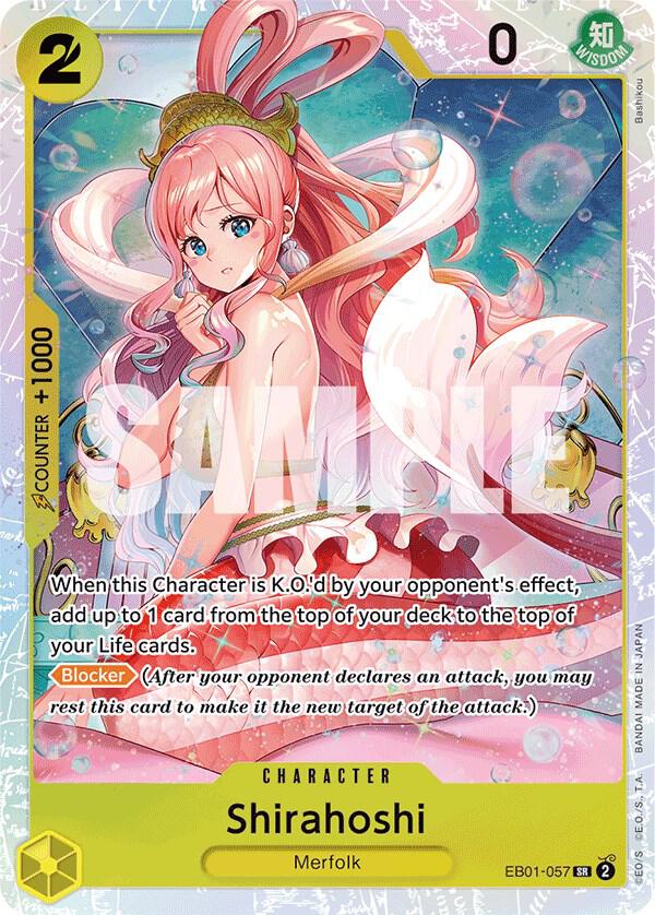 Shirahoshi - Super Rare - One Piece Card Game