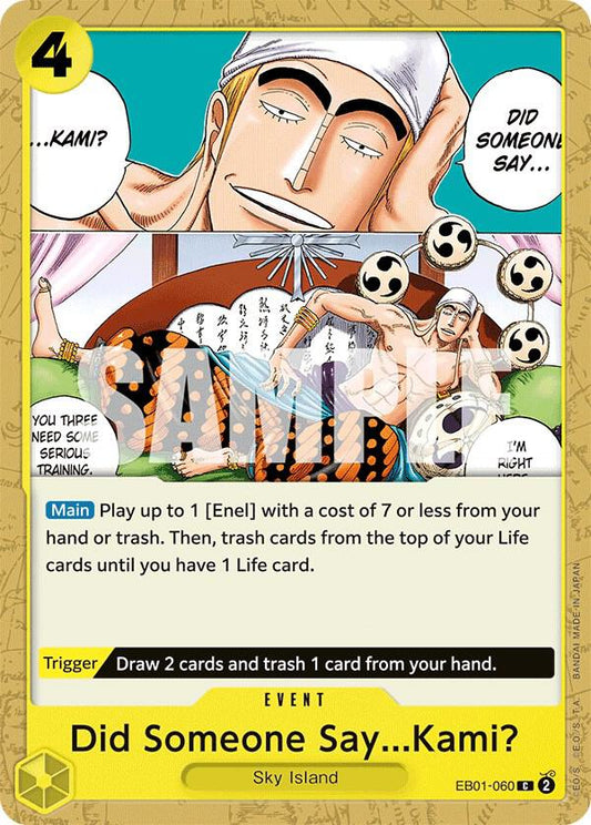 Did Someone Say...Kami? - Common - One Piece Card Game