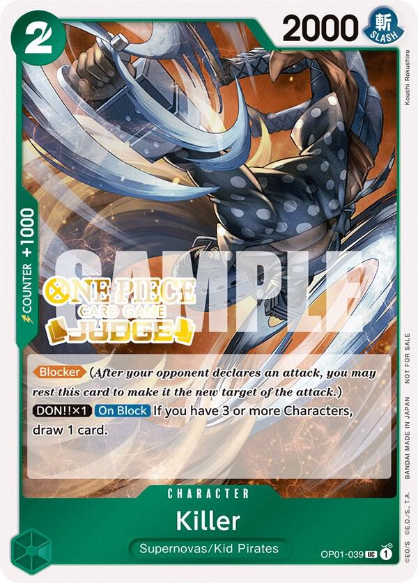 Killer (Judge Pack Vol. 3) - Uncommon - One Piece Card Game