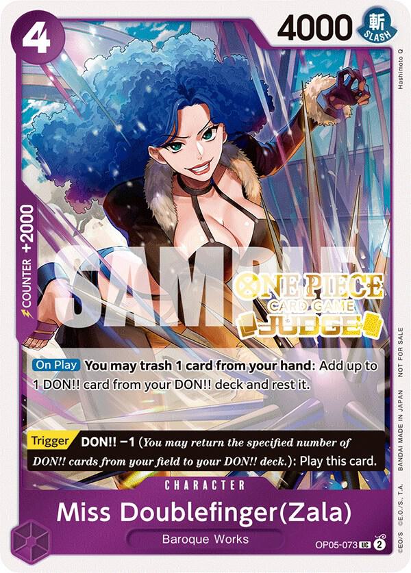 Miss Doublefinger(Zala) (Judge Pack Vol. 3) - Uncommon - One Piece Card Game