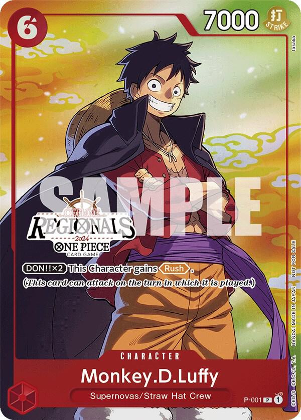 Monkey.D.Luffy (001) (Offline Regional 2024 Vol. 2) [Participant] - Promo - One Piece Card Game