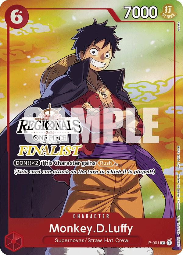 Monkey.D.Luffy (001) (Offline Regional 2024 Vol. 2) [Finalist] - Promo - One Piece Card Game