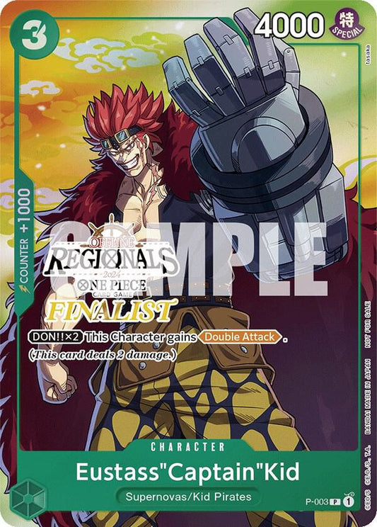 Eustass"Captain"Kid (Offline Regional 2024 Vol. 2) [Finalist] - Promo - One Piece Card Game