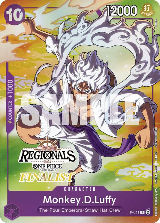 Monkey.D.Luffy (041) (Offline Regional 2024 Vol. 2) [Finalist] - Promo - One Piece Card Game