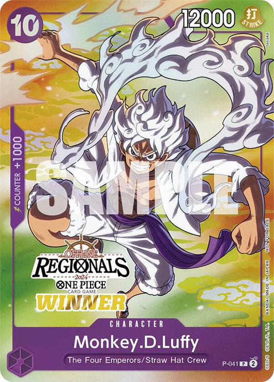 Monkey.D.Luffy (041) (Offline Regional 2024 Vol. 2) [Winner] - Promo - One Piece Card Game