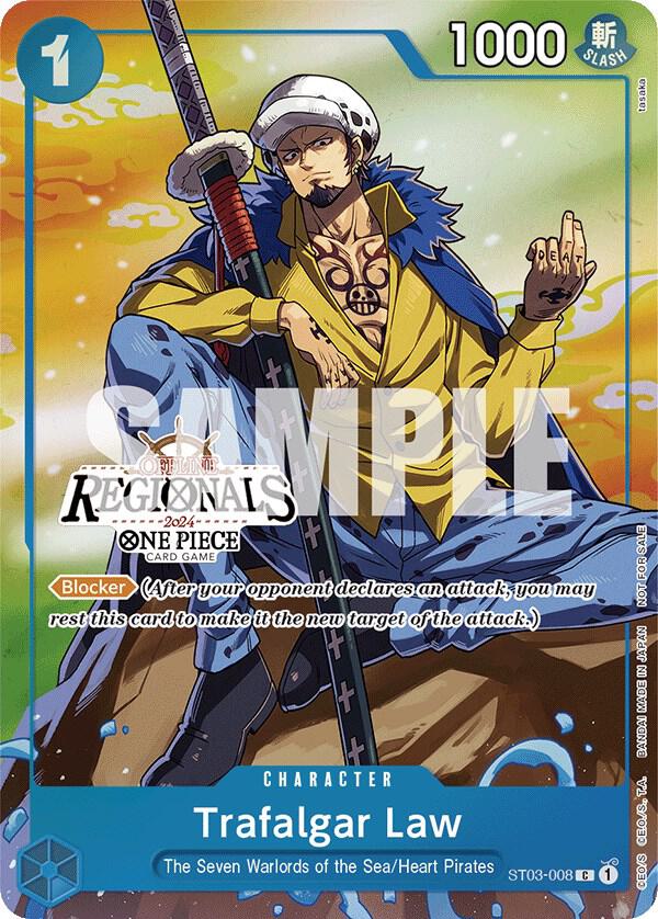 Trafalgar Law (Offline Regional 2024 Vol. 2) [Participant] - Promo - One Piece Card Game