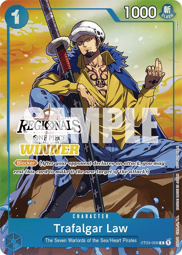 Trafalgar Law (Offline Regional 2024 Vol. 2) [Winner] - Promo - One Piece Card Game