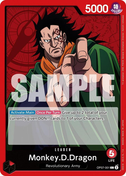 Monkey.D.Dragon (001) - Leader - One Piece Card Game