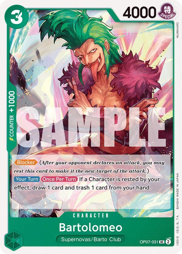 Bartolomeo - Uncommon - One Piece Card Game