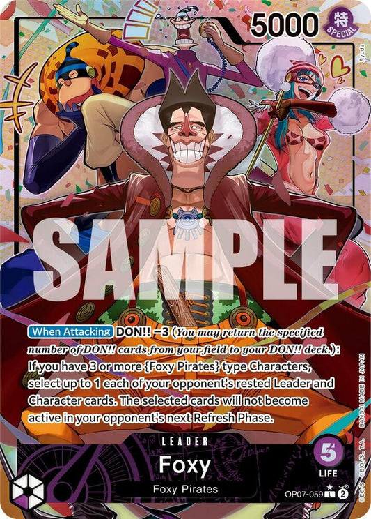 Foxy (059) (Parallel) - Leader - One Piece Card Game