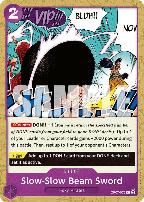 Slow-Slow Beam Sword - Common - One Piece Card Game