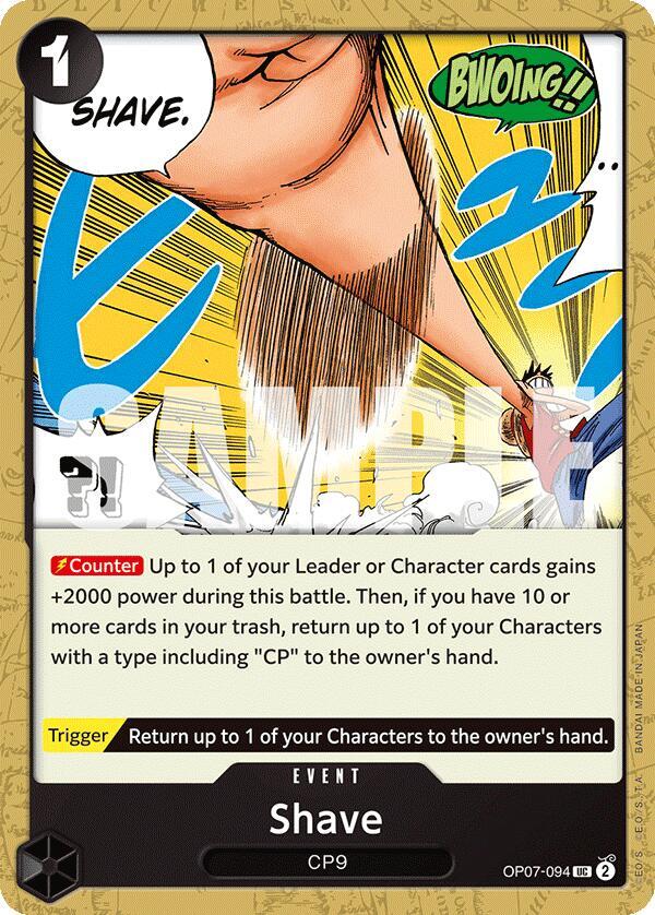 Shave - Uncommon - One Piece Card Game