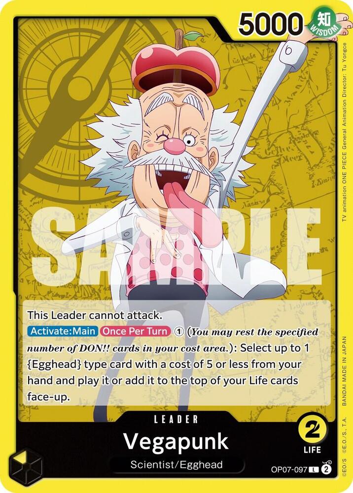 Vegapunk - Leader - One Piece Card Game