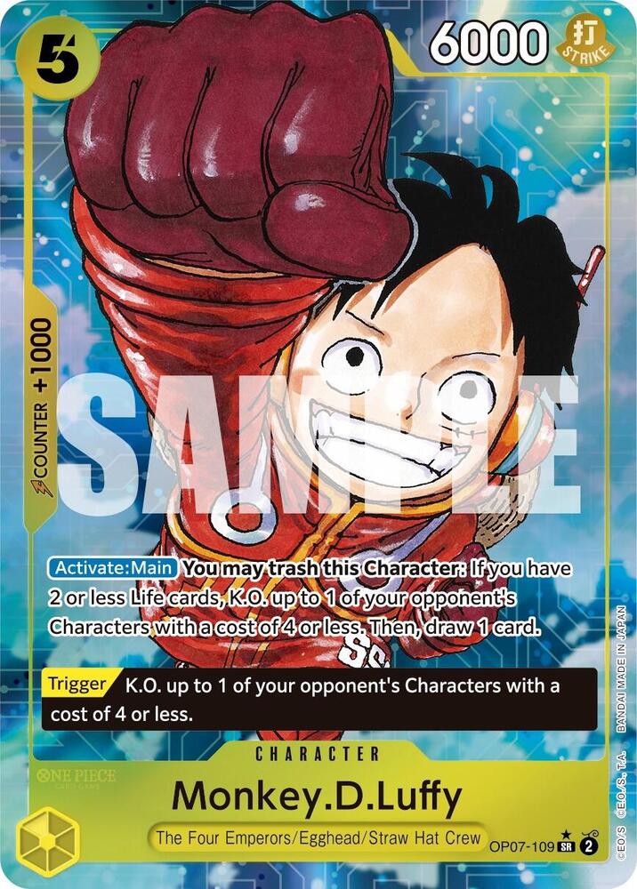 Monkey.D.Luffy (109) (Parallel) - Super Rare - One Piece Card Game