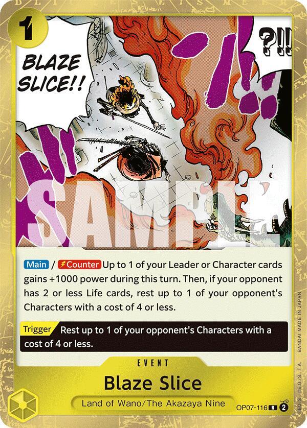 Blaze Slice - Rare - One Piece Card Game