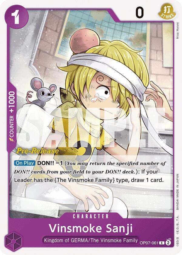 Vinsmoke Sanji - Common - One Piece Card Game