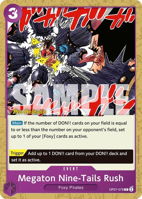 Megaton Nine-Tails Rush - Common - One Piece Card Game