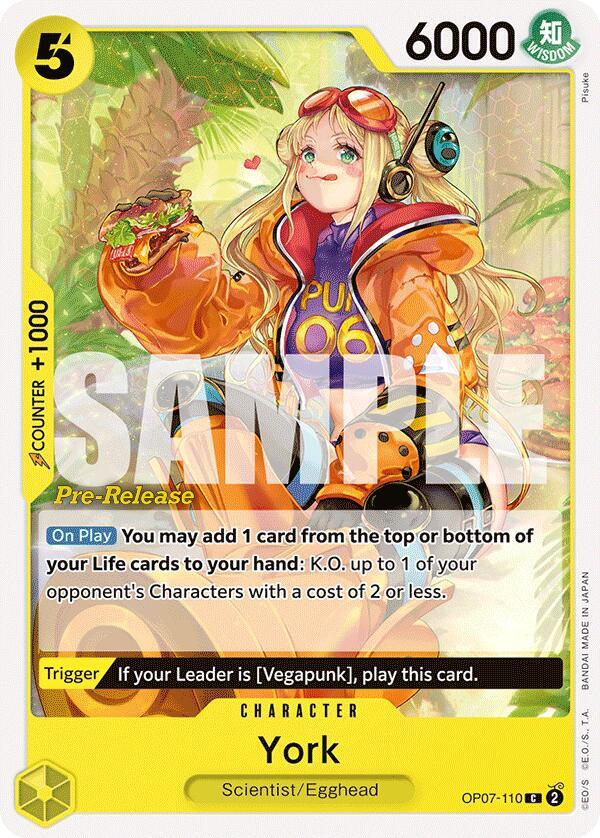 York - Common - One Piece Card Game