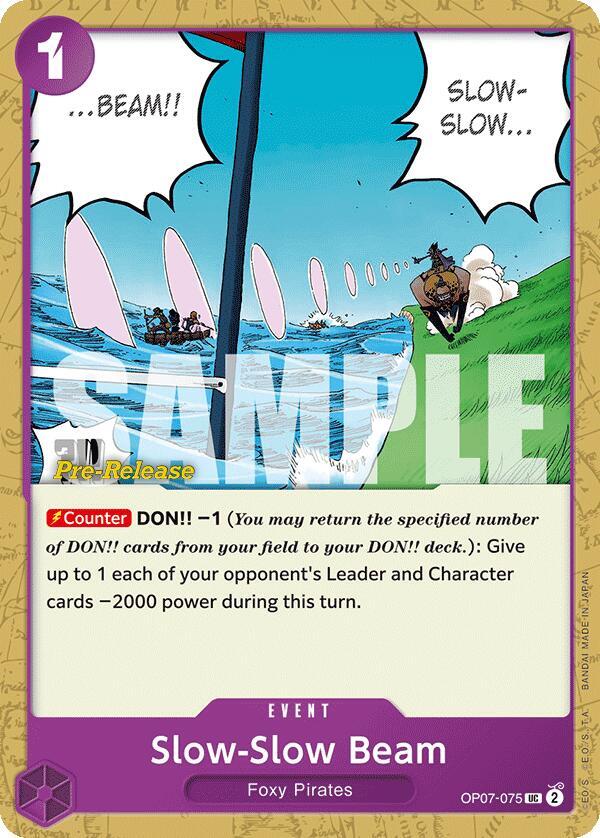 Slow-Slow Beam - Uncommon - One Piece Card Game