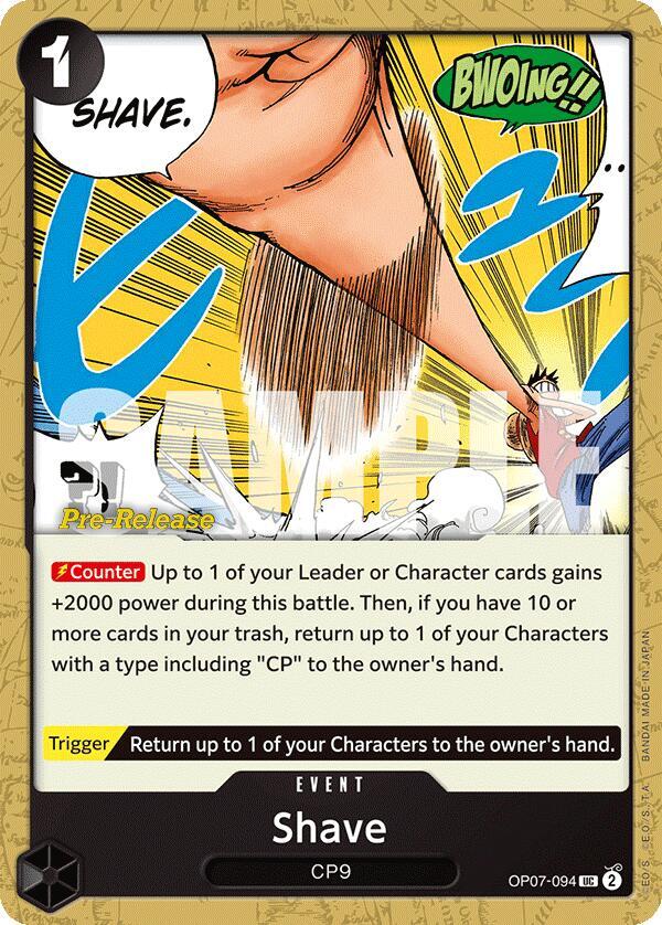 Shave - Uncommon - One Piece Card Game