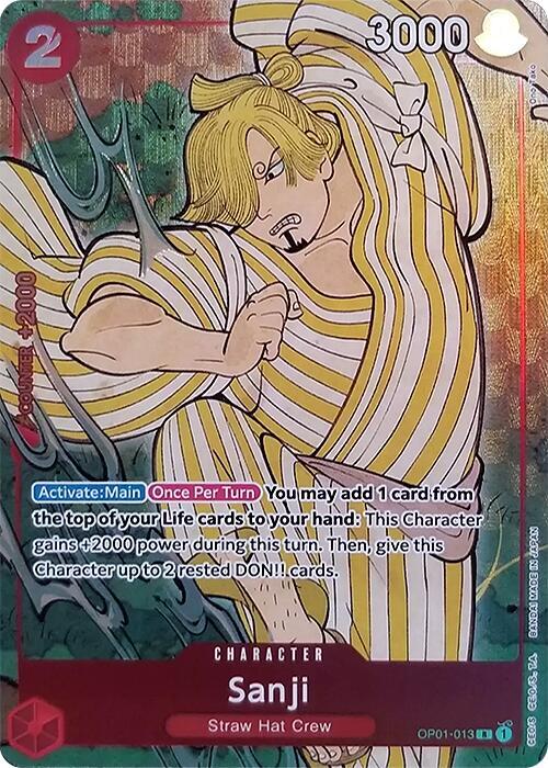 Sanji (English Version 1st Anniversary Set) - Rare - One Piece Card Game