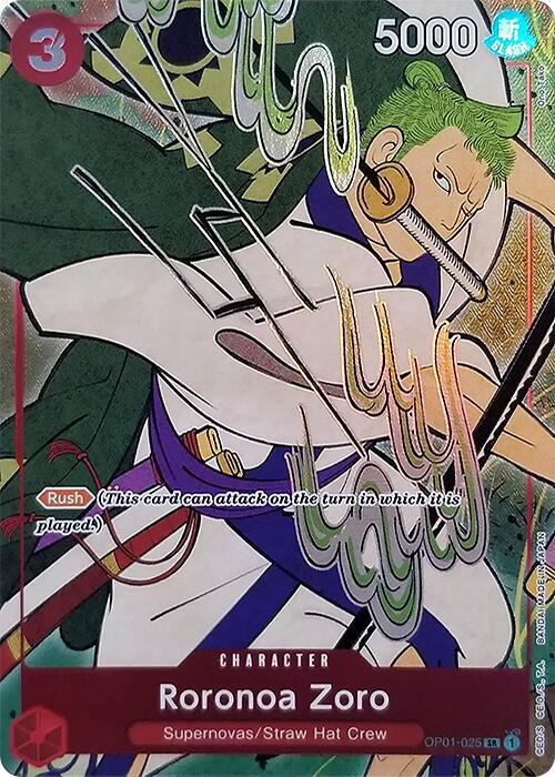 Roronoa Zoro (English Version 1st Anniversary Set) - Super Rare - One Piece Card Game