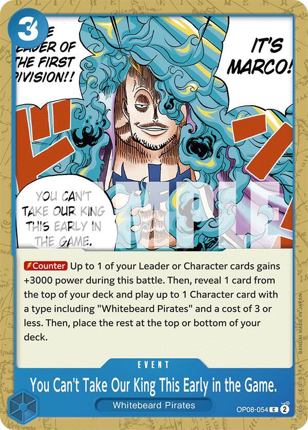 You Can't Take Our King This Early in the Game. (Common) - One Piece TCG