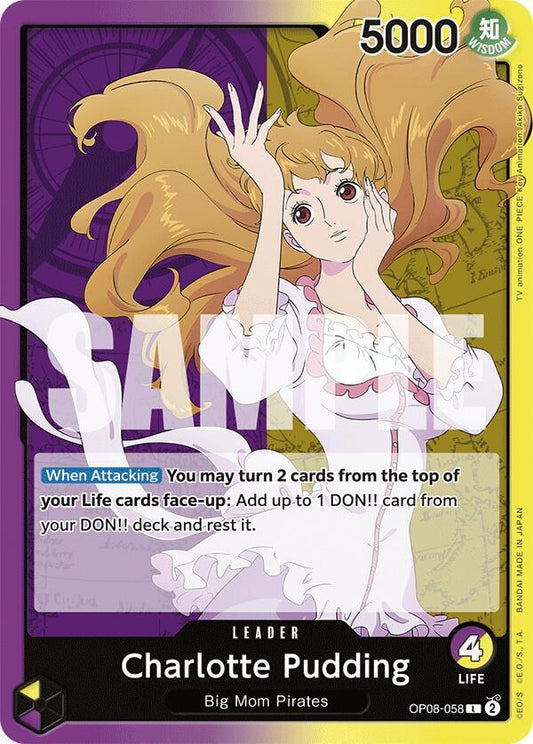 Charlotte Pudding (058) - Leader - One Piece Card Game