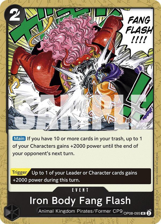 Iron Body Fang Flash - Uncommon - One Piece Card Game