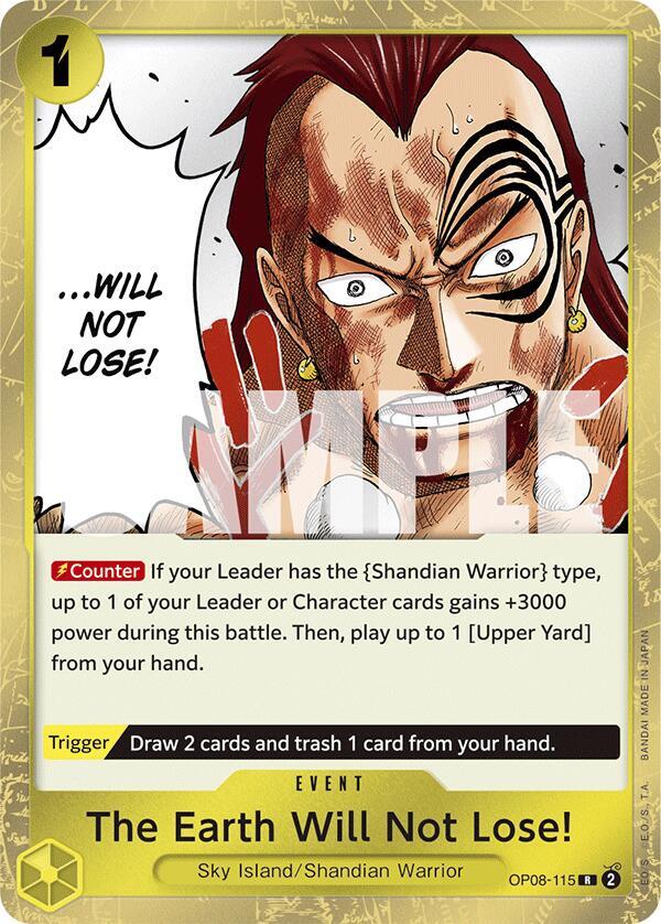 The Earth Will Not Lose! (Rare) - One Piece TCG