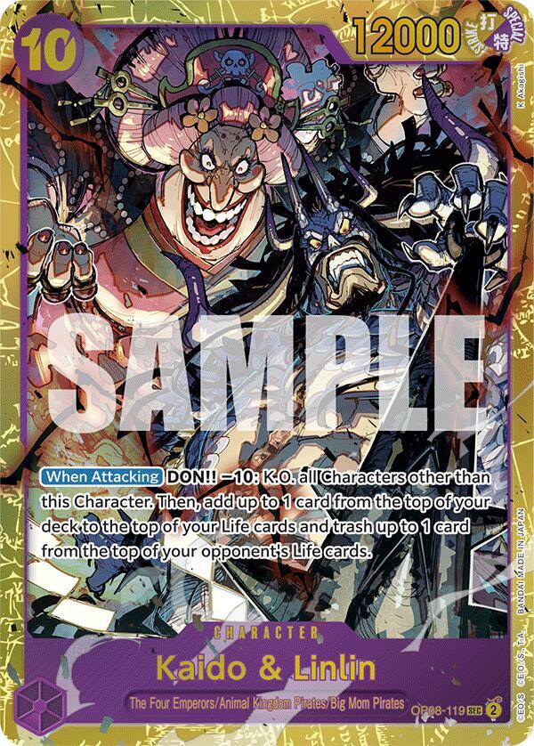 Kaido & Linlin - Secret Rare - One Piece Card Game