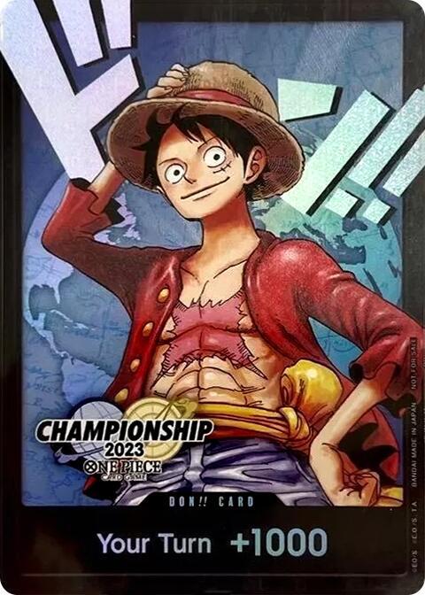 DON!! Card (Monkey.D.Luffy) (2023 World Championship Finals) - Promo - One Piece Card Game