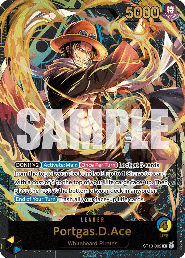 Portgas.D.Ace (Premium Card Collection -Leader Collection-) - Leader - One Piece Card Game