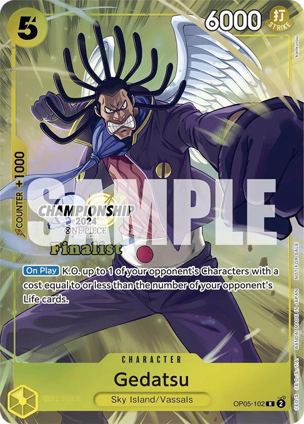 Gedatsu (Championship 2024 Finalist Card Set) - Rare - One Piece Card Game