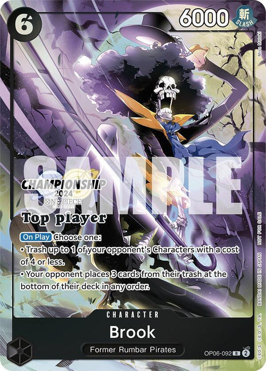 Brook (Championship 2024 Top Player Pack) (Rare) - One Piece TCG