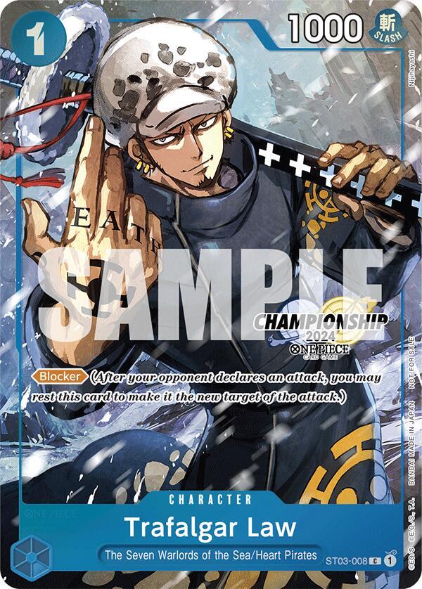 Trafalgar Law - ST03-008 (CS 2024 Event Pack Finalist) - Common - One Piece Card Game