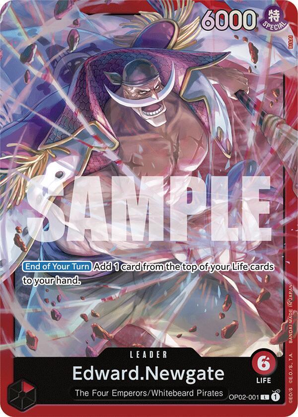 Edward.Newgate (OP02-001) - Leader - One Piece Card Game