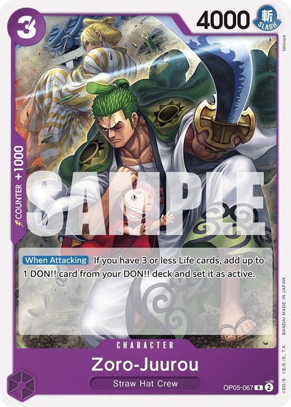 Zoro-Juurou (OP05-067) - Rare - One Piece Card Game