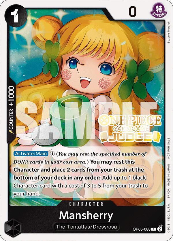 Mansherry (Judge Pack Vol. 4) - Rare - One Piece Card Game