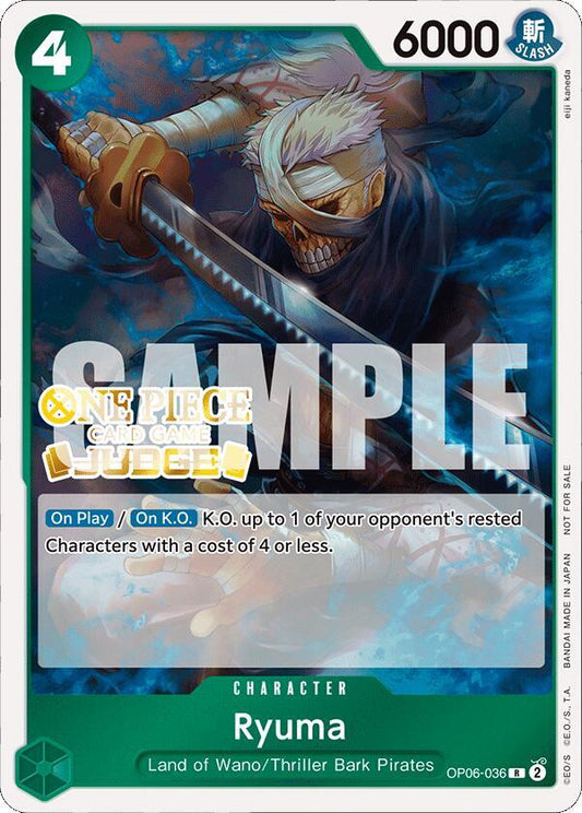 Ryuma (Judge Pack Vol. 4) - Rare - One Piece Card Game