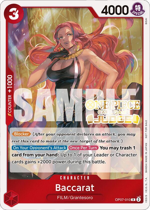 Baccarat (Judge Pack Vol. 4) - Rare - One Piece Card Game