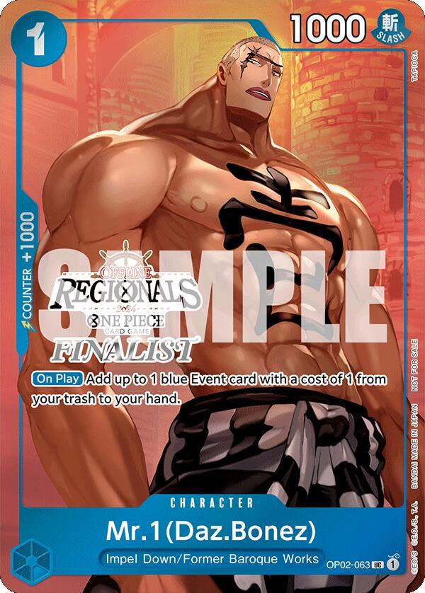 Mr.1 (Daz.Bonez) (Offline Regional 2024 Vol. 3) [Finalist] - Uncommon - One Piece Card Game