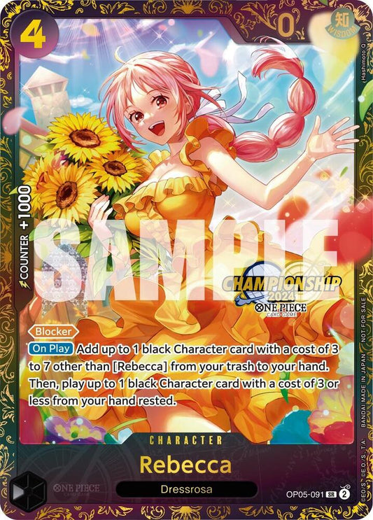 Rebecca (October Championship 2024 Online Regional) - Super Rare - One Piece Card Game