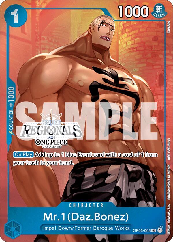 Mr.1 (Daz.Bonez) (Online Regional 2024 Vol. 3) - Uncommon - One Piece Card Game